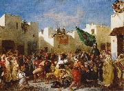 Eugene Delacroix Fanatics of Tangier oil painting artist